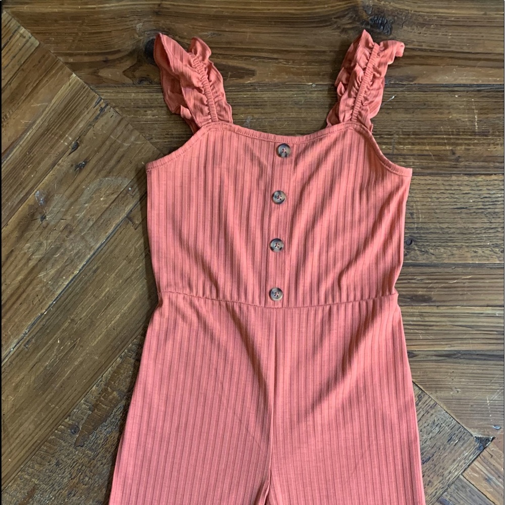 NWT Girls Jumpsuit Peach Size Small (6/6X)